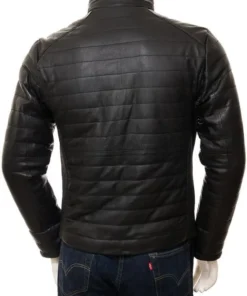 Casual Wear Mens Quilted Leather Jacket