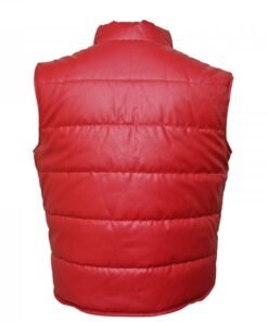 Alternative view of Mens Red Puffer Sleeveless Jacket