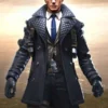 Free Fire Rafael Quilted Leather Coat front