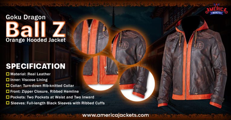 Goku Dragon Ball Z Orange Hooded Jacket