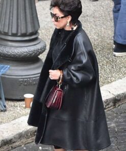 Alternative view of House of Gucci Patrizia Reggiani Black Coat