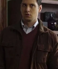 How To Get Away With Murder Asher Millstone Brown Jacket (front)