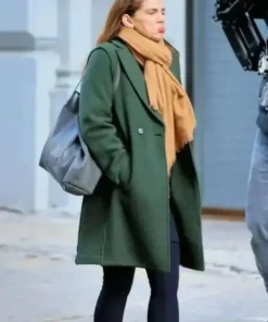 Inventing Anna Vivian Green Coat back