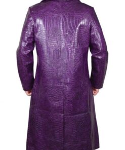 Alternative view of Joker Suicide Squad Jared Leto Purple Coat