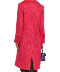 Katy Keene Lucy Hale Red Wool Coat back