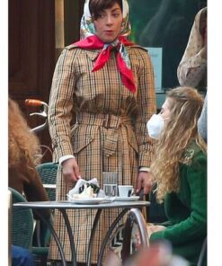 House Of Gucci Patrizia Reggiani Checked Coat