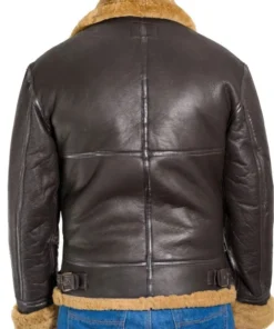 Men B3 Bomber RAF Shearling Jacket back