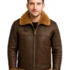 Men Brown RAF Pilot Jacket