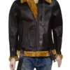 Men RAF Brown Shearling Jacket