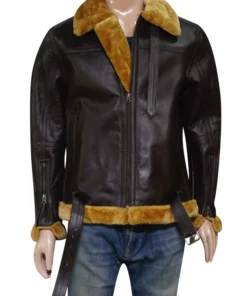 Men RAF Brown Shearling Jacket