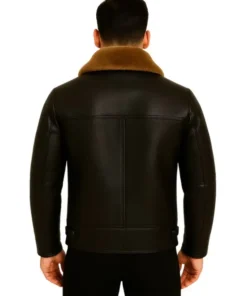 Men Traditional Shearling Leather Jacket