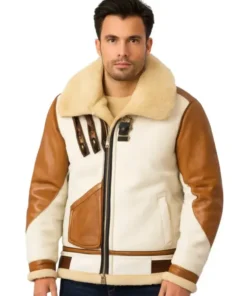 Men’s Aviator USAF Real Sheepskin Shearling Jacket