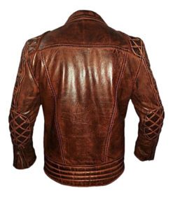 Alternative view of Diamond Quilted Leather Biker Jacket