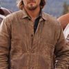Luke Grimes Yellowstone Brown Leather Jacket
