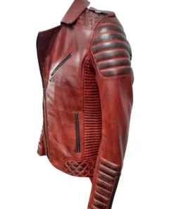 Mens-Slim-Fit-Real-Leather-Red-Motorcycle-Jacket