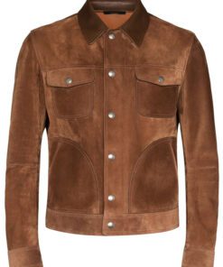Men's Suede Brown Leather Jacket