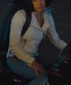 Alternative view of Fast and Furious 9 Michelle Rodriguez Leather Jacket