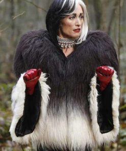 Once Upon a Time Cruella Deville Fur Jacket