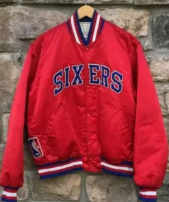 Philadelphia 76ers Sixers Bomber Jacket back