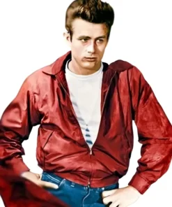 TV Series Rebel Without A Cause James Dean Red Satin Jacket