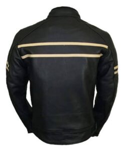 Alternative view of Black Retro Style Men’s Leather Fashion Jacket