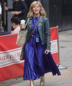 Kate Garraway Biker Leather Jacket