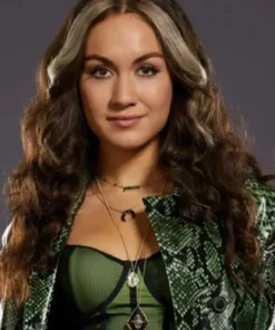 Stargirl Cindy Snakeskin Print Coat