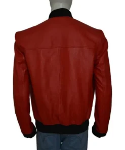 Star Wars Red John Boyega Leather Jacket back