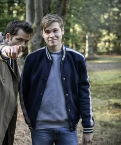 Supernatural S15 Alexander Calvert Jacket (pose)