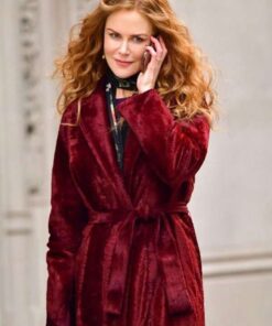 Alternative view of The Undoing Nicole Kidman Red Velvet Coat
