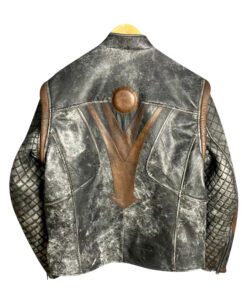 Thor Vintage Moto Quilted Leather Jacket