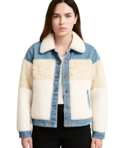 Dash & Lily Sofia Denim Fur Jacket