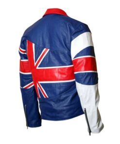 Alternative view of Men’s Uk Union Flag Leather Jacket