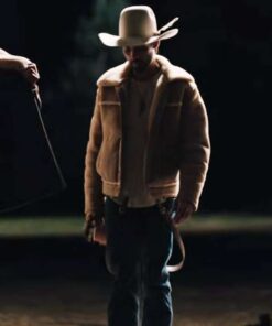 Yellowstone S04 Walker Brown Shearling Jacket