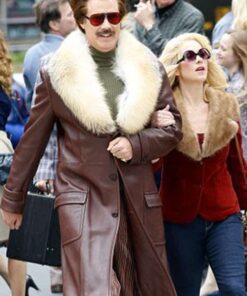 Alternative view of Will Ferrell Anchorman 2 The Legend Continues Leather Coat