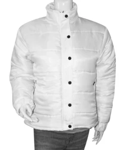 Winter House Alo’s White Puffer Jacket