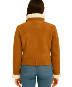 Women’s Genuine Sheepskin Shearling Leather Jacket