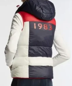 Women's Hooded Puffer Vest back