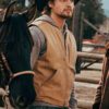 Luke Grimes Yellowstone Brown Cotton Vest