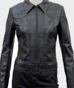 You S02 Candace Stone Leather Jacket