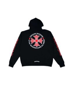 Unisex Plus Cross Black Hoodie