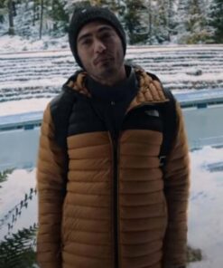 Love Hard 2021 Darren Barnet Mustard Puffer Jacket