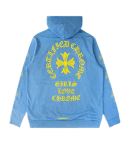 Light Blue Girls Love Chrome Hoodie