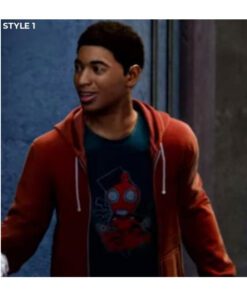 Alternative view of Spider Verse Miles Morales Hoodie