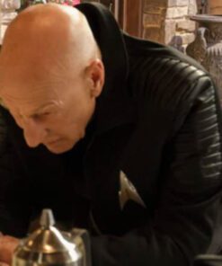 Alternative view of Jean luc Picard Star Trek Black Jacket
