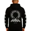 Floral Certified Chrome Black Hoodie (Back)