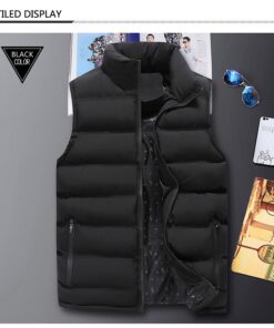 Black Puffer Vest For Men