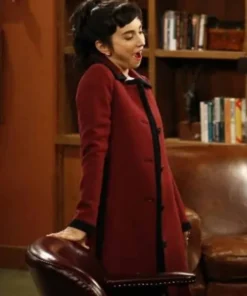 Last Man Standing Molly Ephraim Maroon Coat