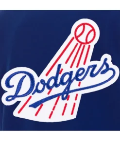 Los Angeles Dodgers RoyalWhite Jacket front