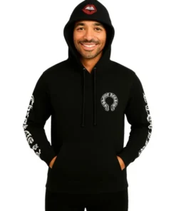 Navy Blue Chomper Horseshoe Hoodie